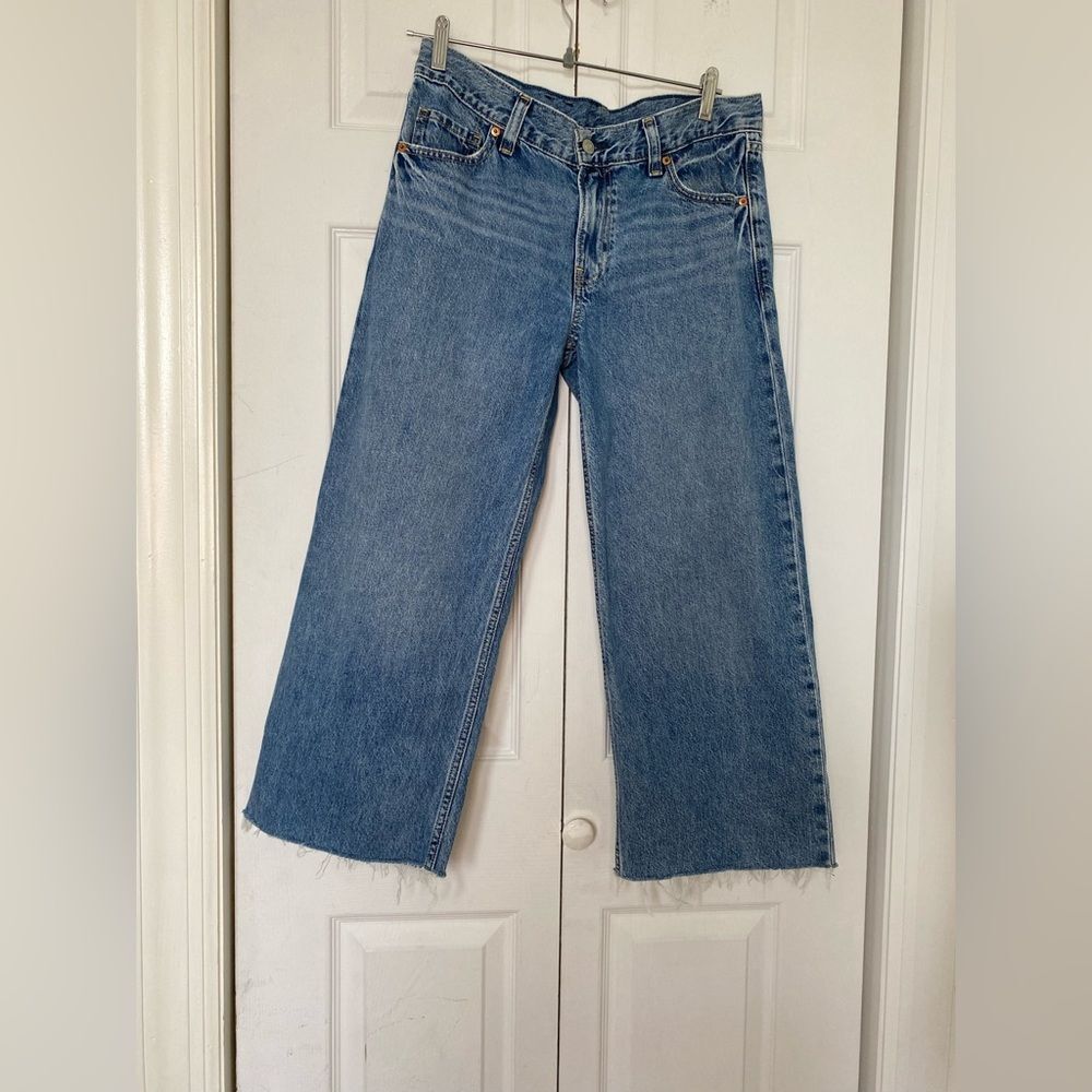 Sky Blue Gap Low Stride Jeans